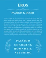 Eros custom name meaning print in blue
