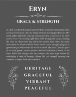 Eryn name meaning gift print in gray