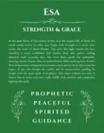 Esa personalized name meaning print in dark green