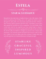 Estela custom name meaning print in pink