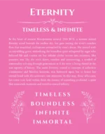 Eternity name meaning gift print in pink