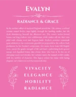 Evalyn name meaning gift print in pink