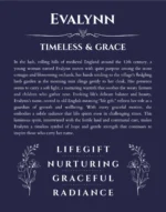 Evalynn personalized name meaning print in navy blue