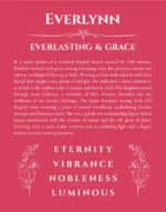 Everlynn custom name meaning print in red