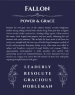 Fallon name meaning gift print in navy blue