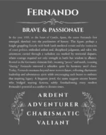 Fernando name meaning gift print in gray