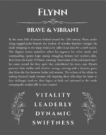 Flynn name meaning wall art by Get Your Story in gray