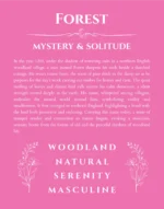 Forest personalized wall art with the story of your name in pink