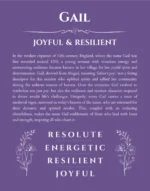 Gail custom name meaning print in purple