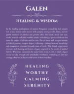 Galen name meaning wall art by Get Your Story in purple