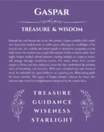 Gaspar custom name art showing meaning and origin in purple
