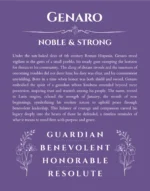 Genaro personalized name meaning print in purple