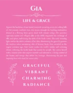 Gia custom name print for wall display in pink