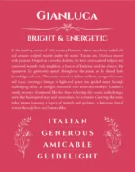 Gianluca name meaning gift print in red