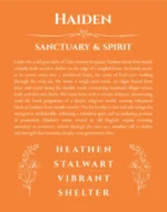 Haiden personalized name print with origin and traits in orange