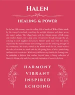 Halen custom name art showing meaning and origin in red