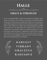 Halle personalized name meaning print in gray