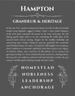 Hampton custom name meaning print in gray