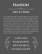 Hanson custom name print for wall display in gray