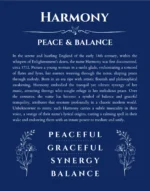 Harmony personalized name meaning print in deep blue