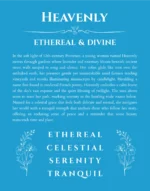 Heavenly name meaning gift print in blue