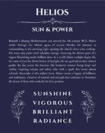 Helios custom name print for wall display in navy blue
