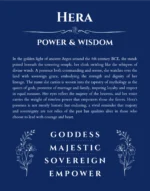 Hera custom name art showing meaning and origin in deep blue