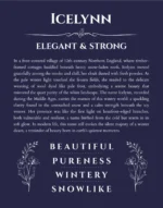 Icelynn personalized name meaning print in navy blue