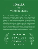 Idalia name meaning gift print in dark green