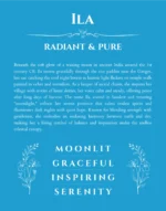 Ila custom name meaning print in blue
