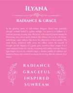 Ilyana custom name print for wall display in pink