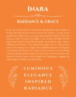 Inara custom name meaning print in orange