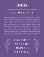 India personalized name meaning print in purple