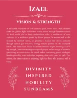 Izael name origin print with meaning and traits in red