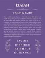 Izaiah personalized name meaning print in purple