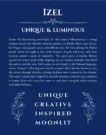 Izel name meaning wall art by Get Your Story in deep blue