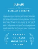 Jabari custom name meaning print in blue