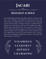 Jacari name meaning wall art by Get Your Story in navy blue