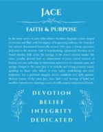 Jace custom name print for wall display in blue