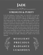 Jade personalized name art with origin story in gray