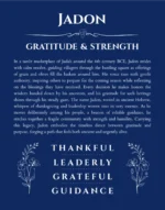 Jadon name origin print with meaning and traits in deep blue