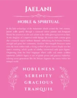 Jaelani custom name print for wall display in pink