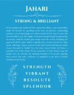 Jahari personalized name meaning print in blue