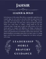 Jahsir name meaning wall art by Get Your Story in navy blue