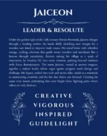 Jaiceon name meaning wall art by Get Your Story in deep blue