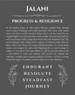Jalani personalized wall art with the story of your name in gray
