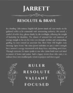 Jarrett name meaning gift print in gray