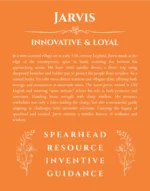 Jarvis custom name meaning print in orange