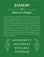 Jaxxon personalized name meaning print in dark green