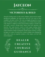 Jayceon custom name print for wall display in dark green